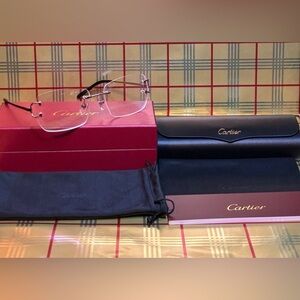 Cartier Unisex Big C Clear Glasses